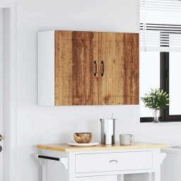 vidaXL Keukenbovenkast Lucca bewerkt hout oud houtkleurig