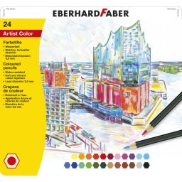 Eberhard Faber EF-516124 Kleurpotloden Metaaletui A 24 Stuks