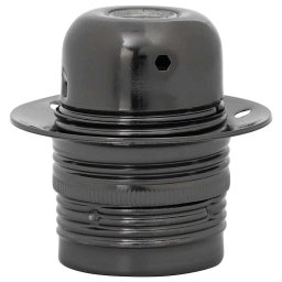 vidaXL Lamphouders 2 st glanzend zwart E27