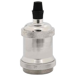 vidaXL Lamphouders 2 st nikkel satijn E27