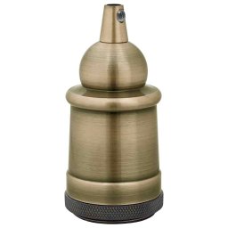 vidaXL Lamphouders 2 st brons E27