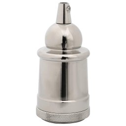 vidaXL Lamphouders 2 st nikkel satijn E27