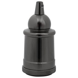 vidaXL Lamphouders 2 st glanzend zwart E27