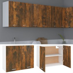 vidaXL Bovenkast Lyon 80x31x60 cm bewerkt hout gerookt eikenkleurig
