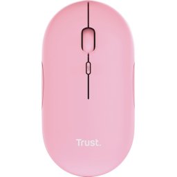 Trust Puck - Muis - Ultra dun - Oplaadbaar - Draadloos – Roze