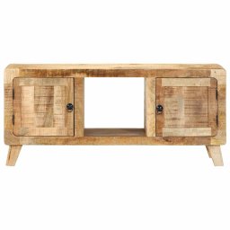 vidaXL Tv-meubel 105x46x32 cm massief ruw mangohout