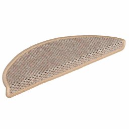 vidaXL Trapmatten zelfklevend Sisal-Look 30 st 56x17x3 cm lichtbeige