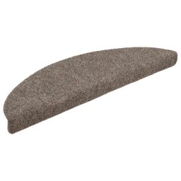 vidaXL Trapmatten zelfklevend 20 stuks 56x17x3 cm beige halfrond