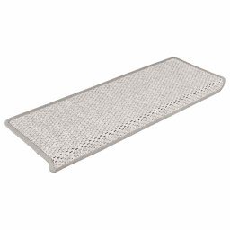 vidaXL Trapmatten zelfklevend Sisal-Look 30 st 65x21x4 cm Platina