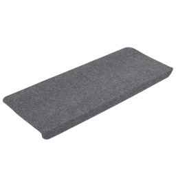 vidaXL Trapmatten zelfklevend 30 st 65x24,5x3,5 cm grijs