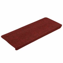 vidaXL Trapmatten zelfklevend 30 st 65x22,5x3,5 cm rood