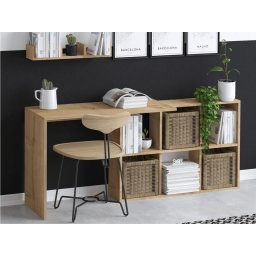 Bureau JAKKORA 145 cm bruine eik