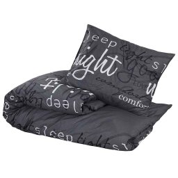 vidaXL Dekbedovertrekset 260x240 cm katoen zwart en wit