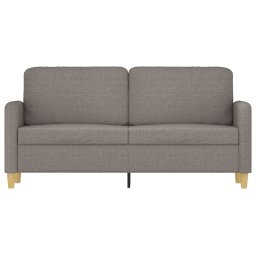 vidaXL Tweezitsbank 140 cm stof taupe