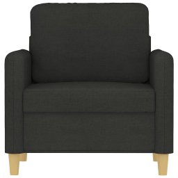 vidaXL Fauteuil 60 cm stof zwart
