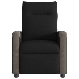 vidaXL Fauteuil verstelbaar stof zwart