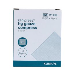 Klinion HG Gaaskompressen 5x5cm