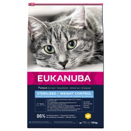 2x10kg Sterilised / Weight Control Adult Eukanuba Kattenvoer