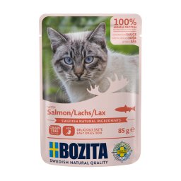 24x85g Stukjes in Saus Pouch Zalm Bozita Kattenvoer