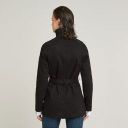 Short Trenchcoat - Zwart - Dames