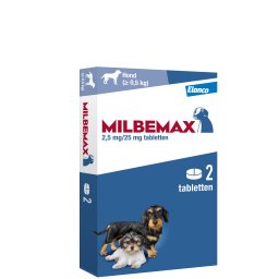 2 Tabletten Puppy/Small Dog Milbemax