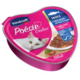 15x85g Vitakraft Poésie Création koolvis met pasta natvoer voor katten