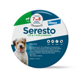 ≤ 8 kg (Halsband 38 cm) - Seresto vlooienhalsband voor honden - NL