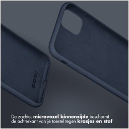 Accezz Liquid Silicone Backcover voor Samsung Galaxy S25 Ultra Telefoonhoesje Blauw