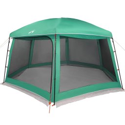 vidaXL Zwembadtent uitneembare buiten- gaaswanden 618x532 cm zeegroen
