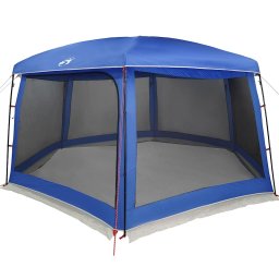 vidaXL Zwembadtent afneembare buitentent gaaswanden azuurblauw