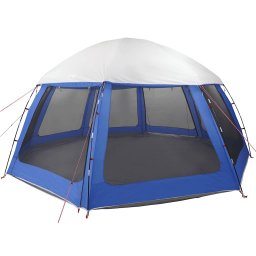 vidaXL Zwembadtent afneembare buitentent gaaswanden azuurblauw