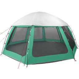 vidaXL Zwembadtent uitneembare buiten- gaaswanden 510x510 cm zeegroen