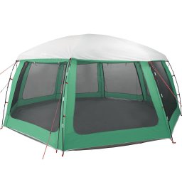 vidaXL Zwembadtent uitneembare buiten- gaaswanden 690x690 cm zeegroen