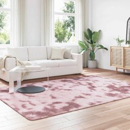 vidaXL Hoogpolig vloerkleed NAVARRA 200x290 cm polyester stoffig roze