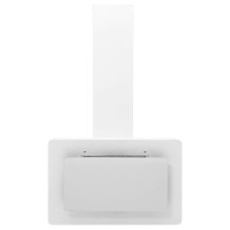 vidaXL Wandafzuigkap 60 cm roestvrij staal en gehard glas wit