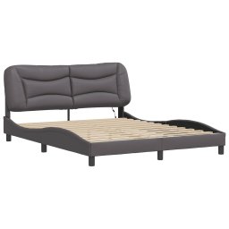 vidaXL Bedframe met LED zonder matras "Hvar" grijs 160x200 cm