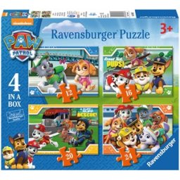Paw Patrol Puzzel (4 in a box)