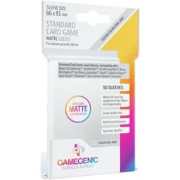 Sleeves Matte Standard Card Game 66x91mm (50 stuks)