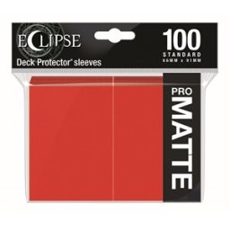 Standard Sleeves Matte Eclipse - Rood (100 stuks)