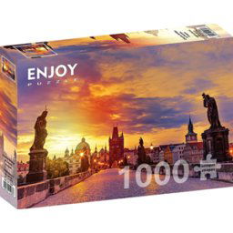 Charles Bridge at Sunset - Prague Puzzel (1000 stukjes)
