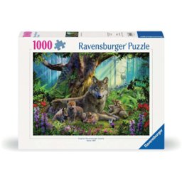 Familie Wolf in het Bos Puzzel (1000 stukjes)