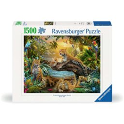 Luipaarden in de Jungle Puzzel (1500 stukjes)