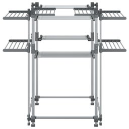 vidaXL Wasrek 107x107x120 cm aluminium