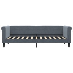 vidaXL Slaapbank 80x200 cm fluweel donkergrijs