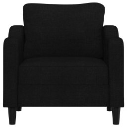 vidaXL Fauteuil 60 cm stof zwart