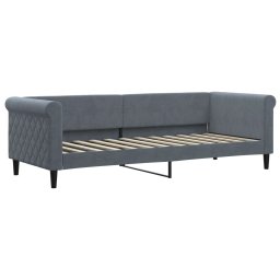 vidaXL Slaapbank met matras 80x200 cm fluweel donkergrijs
