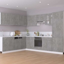 vidaXL Hoekonderkast Lyon 75,5x75,5x81,5 cm bewerkt hout betongrijs