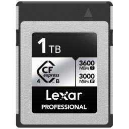 Lexar CFexpress Pro Type B Silver 4.0 Series 1TB - R3600/W3000MB/s