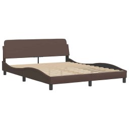 vidaXL Bedframe "Dover" kunstleer bruin 160x200 cm