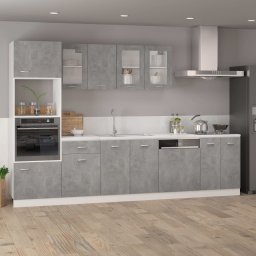 vidaXL Vaatwasserpaneel Lyon 59,5x3x67 cm bewerkt hout betongrijs